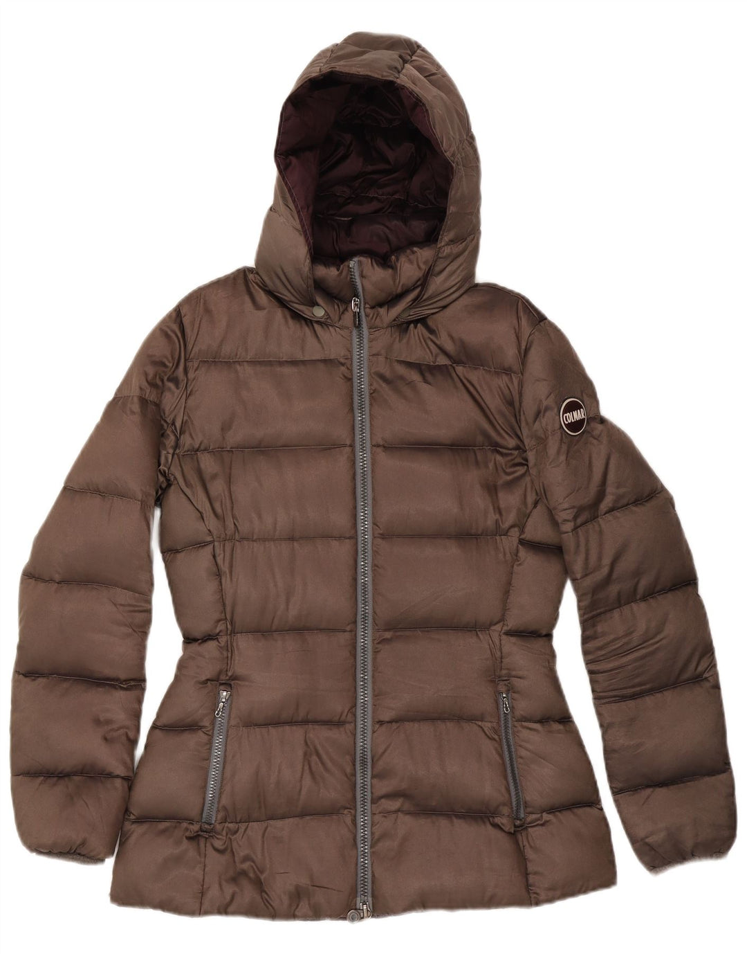 Colmar Damen Wattierte Jacke mit Kapuze IT 46 Large Braun