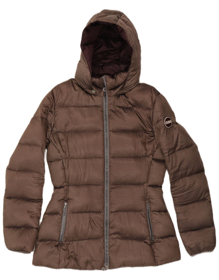 Colmar Damen Wattierte Jacke mit Kapuze IT 46 Large Braun