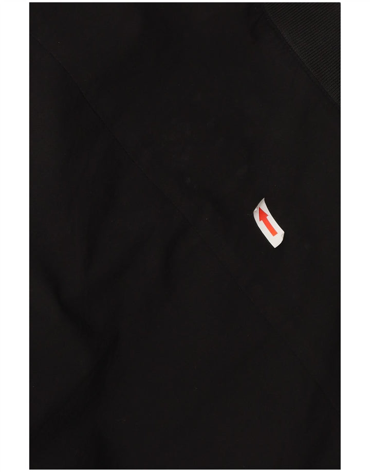 Zara Herren Bomberjacke UK 40 Large Schwarz Nylon
