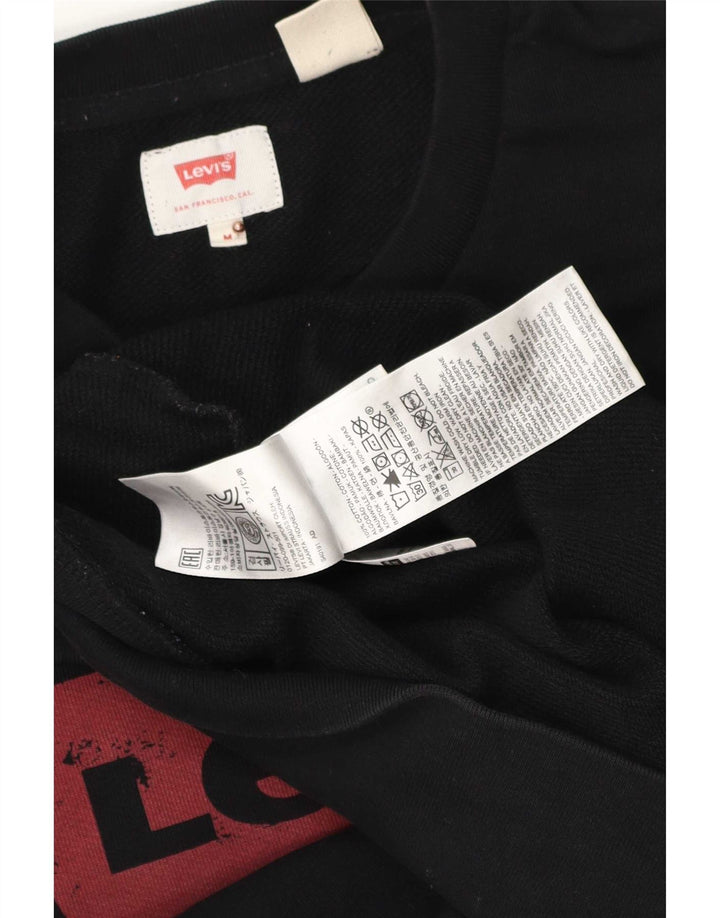 Levi's Herren-Sweatshirt mit Grafik, mittelschwarz, Baumwolle