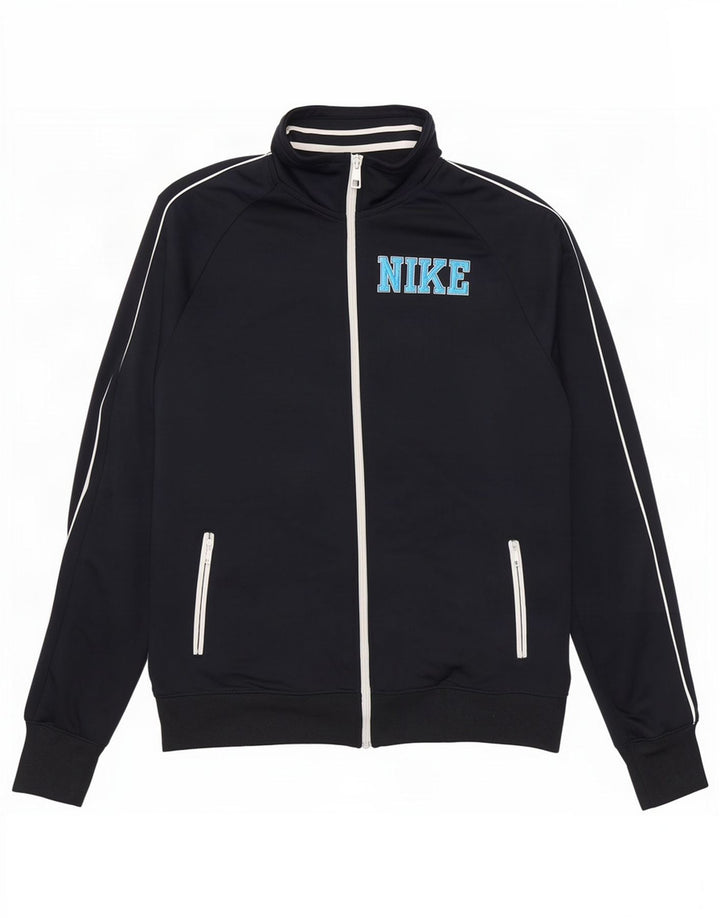 Nike Herren-Trainingsanzug mit grafischem Oberteil, großes marineblaues Polyester