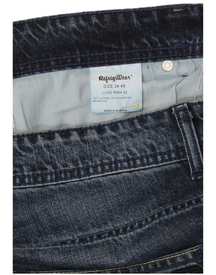 Refrigiwear Herren Slim Jeans W34 L30 Marineblau Baumwolle
