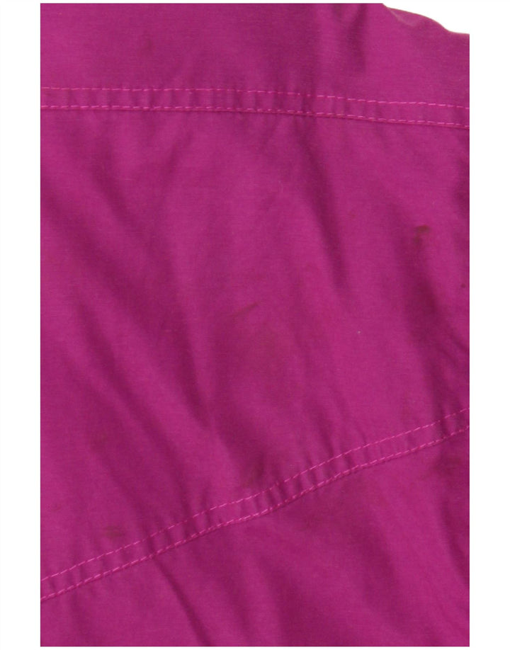 Brugi wattierte Herrenjacke mit Kapuze, IT 48, Mittelviolett, Farbblock-Polyester