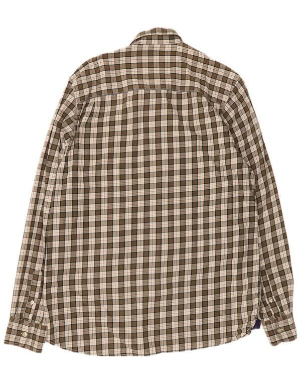 North Sails Herrenhemd XL Khaki Plaid Baumwolle