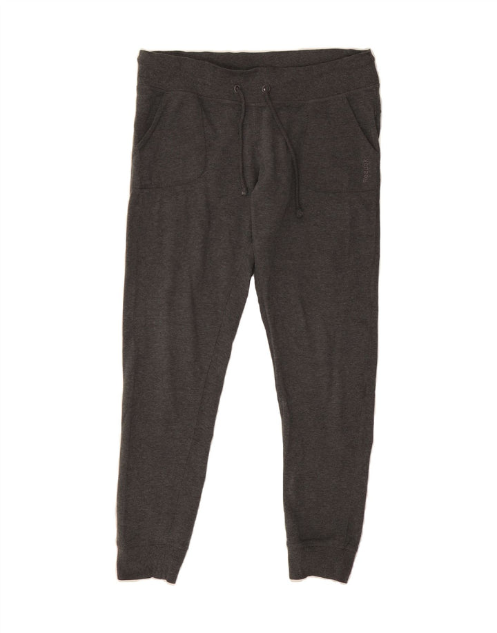 REEBOK Womens Tracksuit Trousers Joggers UK 14 Medium  Grey Cotton Vintage Reebok and Second-Hand Reebok from Messina Hembry 