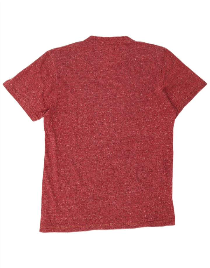 Desigual Herren Grafik-T-Shirt-Oberteil, klein, kastanienbraun gefleckt