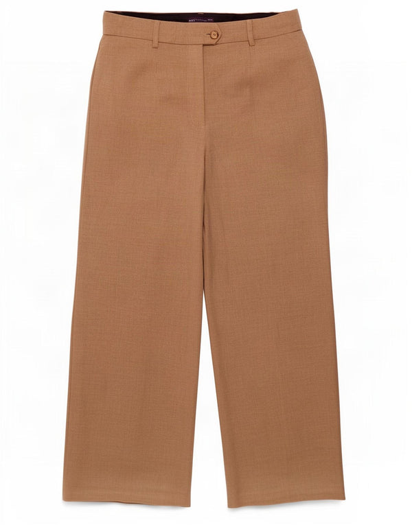 Marks & Spencer Damen gerade Anzughose UK 16 Large W36 L30 Beige