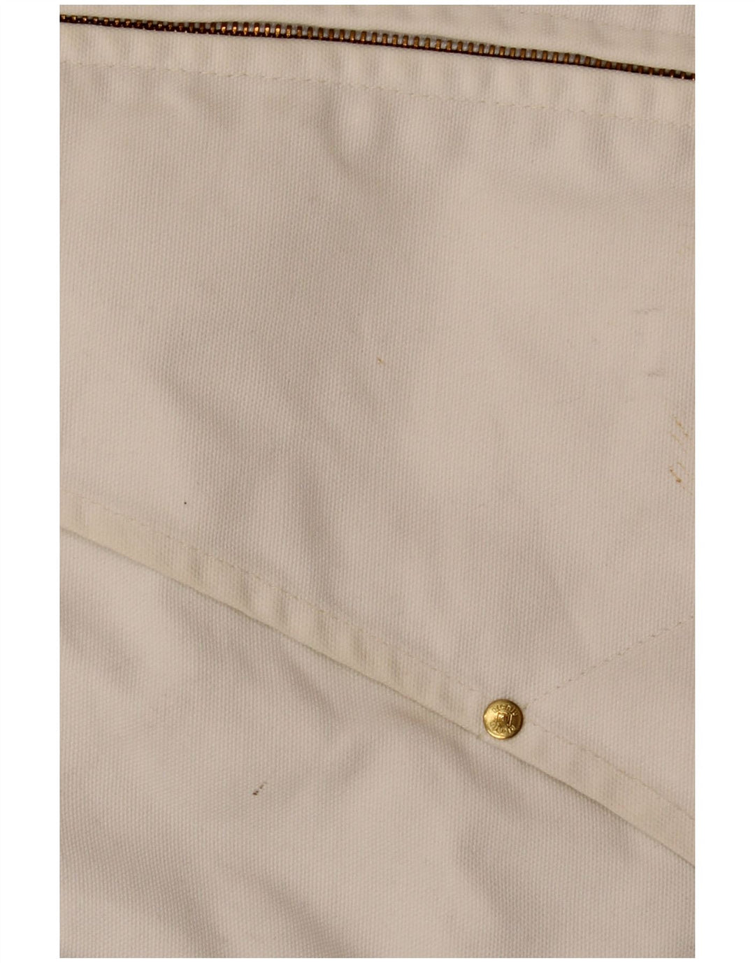 Richlu Herren-Bomberjacke mit Kapuze, UK 40, große, cremefarbene Baumwolle