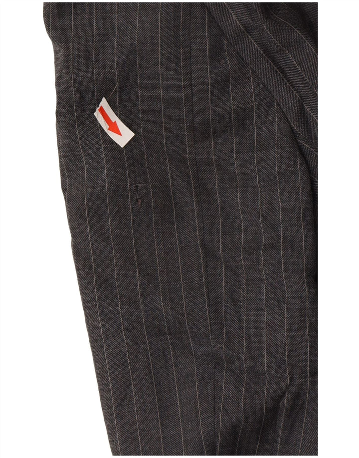 Marks & Spencer Herren-Blazer mit 2 Knöpfen, UK 44, XL, graue Nadelstreifenwolle