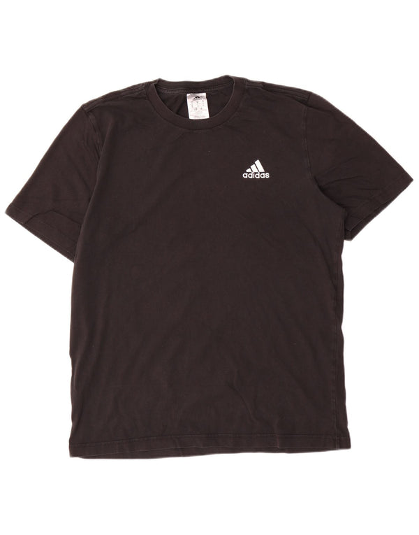 Adidas Herren T-Shirt Top Medium Schwarz Baumwolle