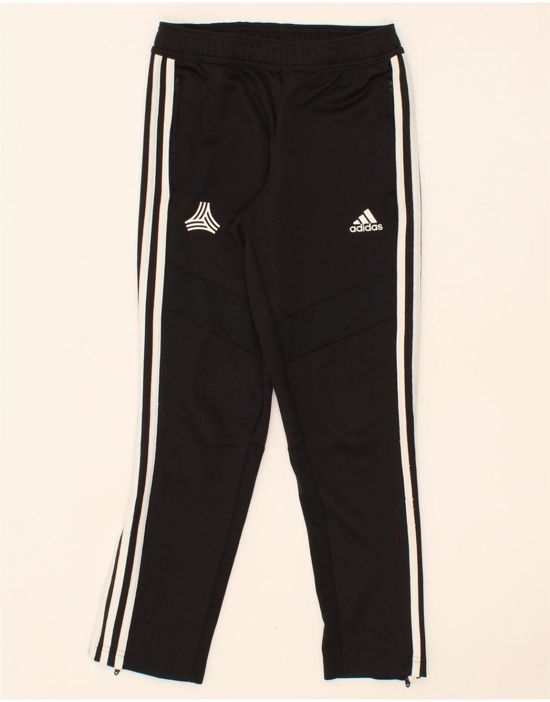 ADIDAS Boys Graphic Tracksuit Trousers 9-10 Years  Black Polyester Vintage Adidas and Second-Hand Adidas from Messina Hembry 