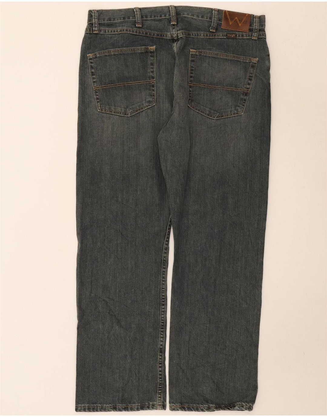 Wrangler Herren Straight Jeans W36 L29 Blaue Baumwolle