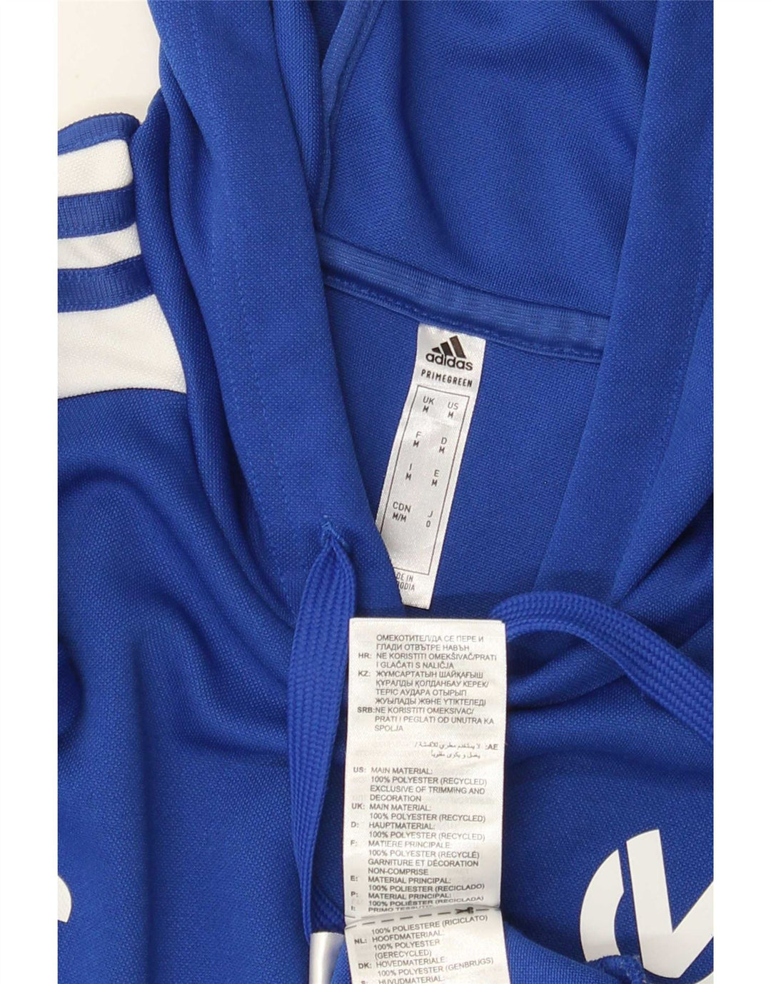 Adidas Herren Aeroready Graphic Hoodie Pullover Mittelblaues Polyester