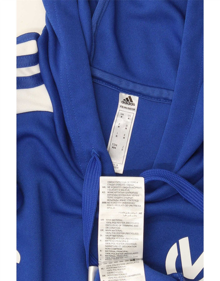 Adidas Herren Aeroready Graphic Hoodie Pullover Mittelblaues Polyester