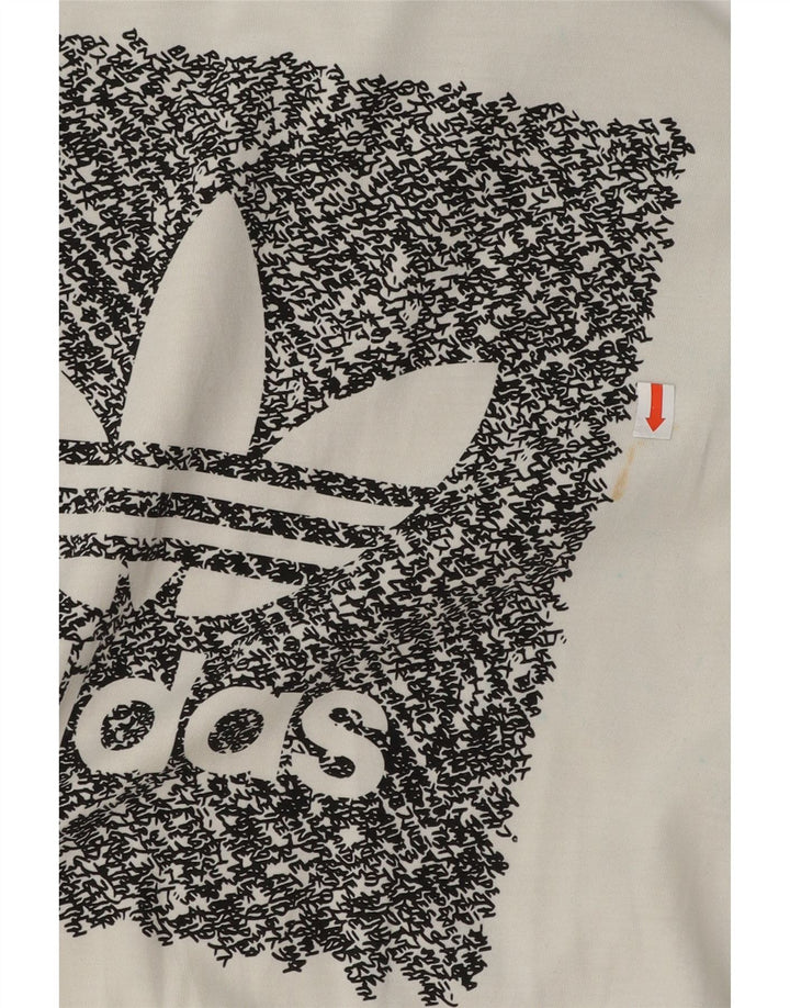Adidas Herren Grafik T-Shirt Top Small Weiß Baumwolle