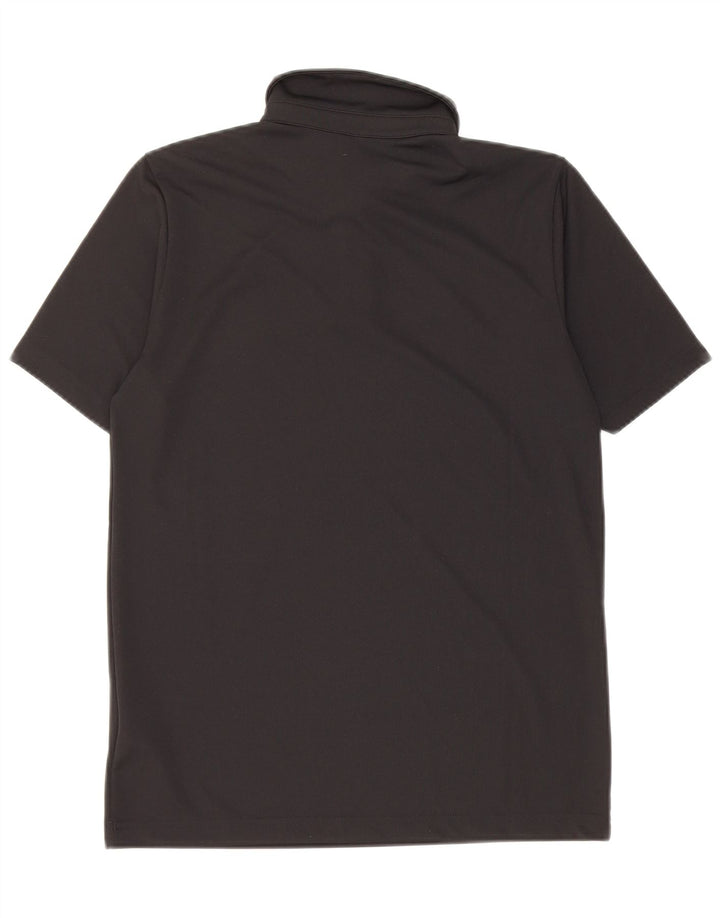 Adidas Jungen Aeroready Poloshirt 13–14 Jahre, schwarzes Polyester