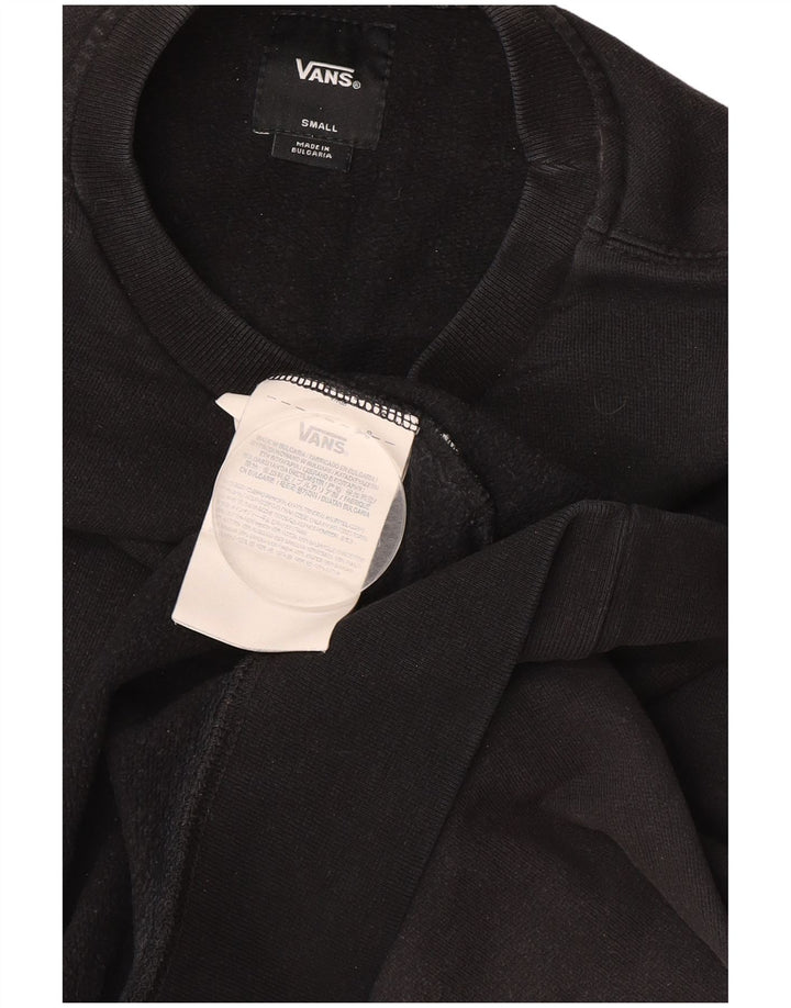 VANS Herren-Sweatshirt mit Grafik, Größe S, schwarze Baumwolle
