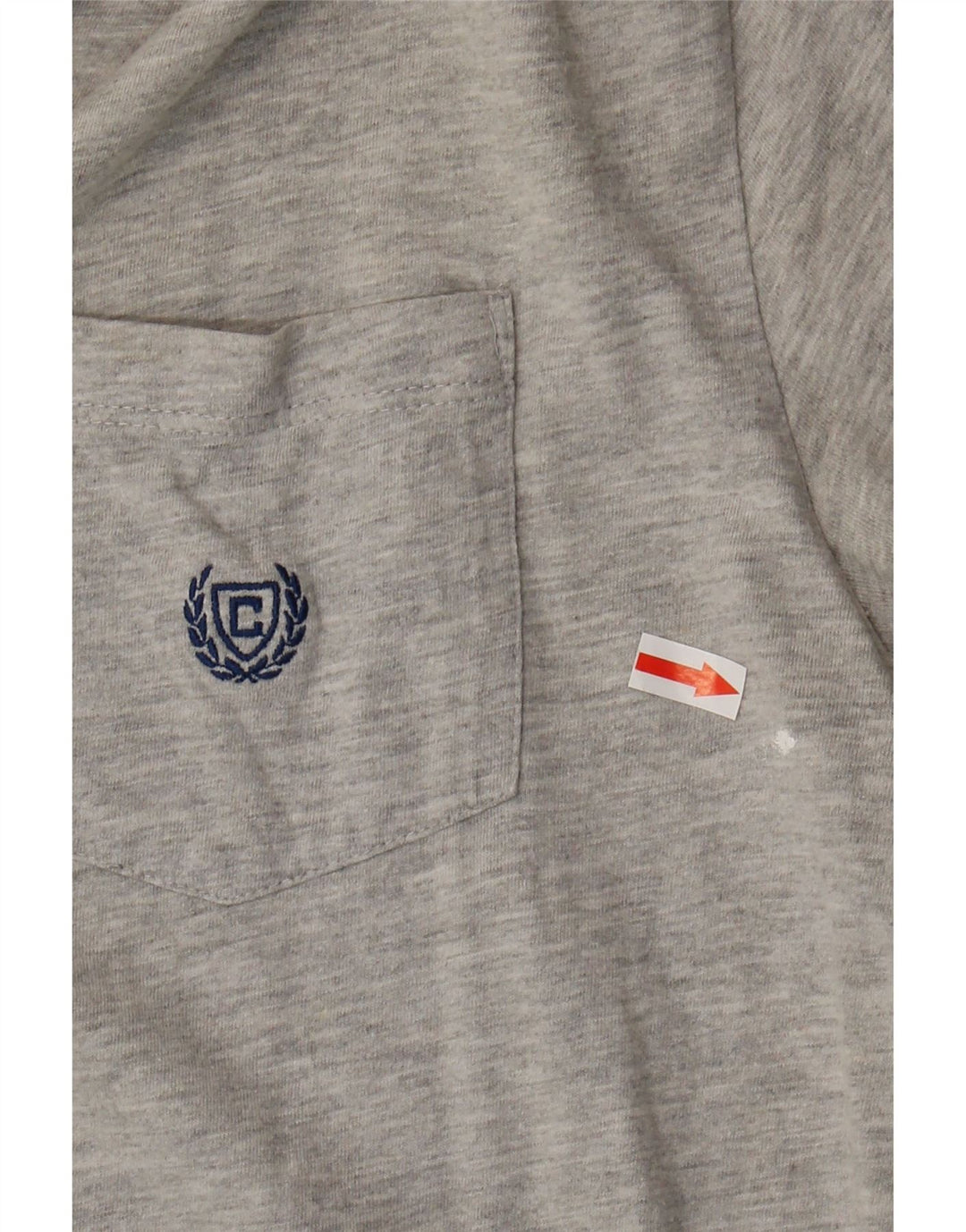 Chaps Damen T-Shirt-Oberteil aus mittelgrauer Baumwolle