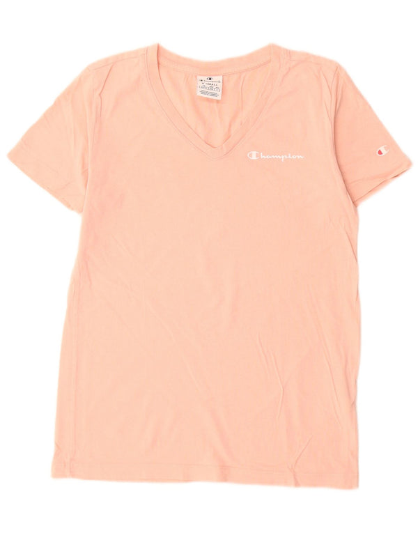 Champion Damen T-Shirt Top UK 6 XS Rosa Baumwolle