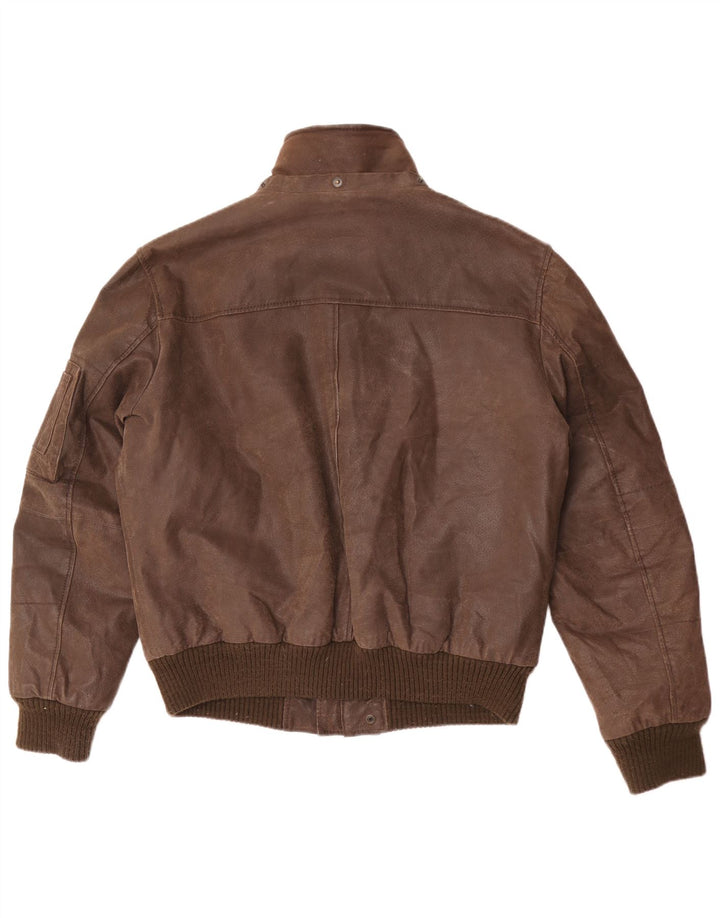 Conbipel Herren Bomber Wildlederjacke IT 54 XL Braunes Leder
