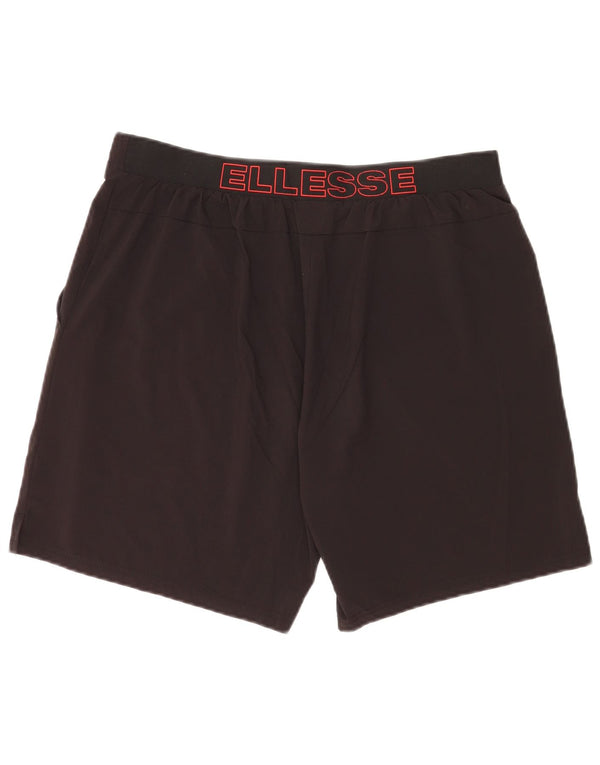 Ellesse Herren Graphic Sport Shorts Large Schwarz Polyester