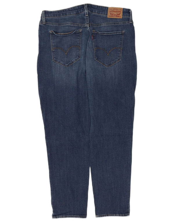 Levi's Womens 711 Crop Skinny Jeans US 16 XL W32 L26 Blue Cotton