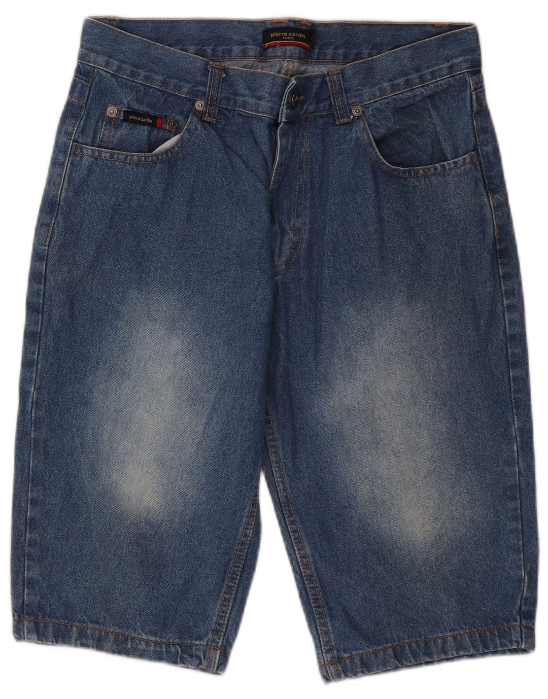 Pierre Cardin Herren-Jeansshorts, Größe S, W28, Blau, Baumwolle
