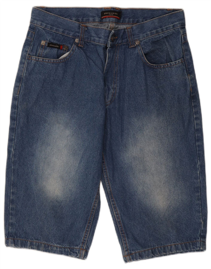 Pierre Cardin Herren-Jeansshorts, Größe S, W28, Blau, Baumwolle