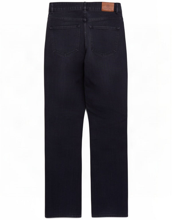 Massimo Dutti Damen Straight Jeans EU 38 Small W28 L33 Marineblau