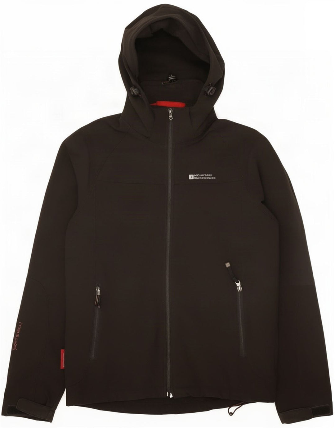 Mountain Warehouse Herren-Windjacke mit Kapuze, Gr. 36, Größe S, Schwarz