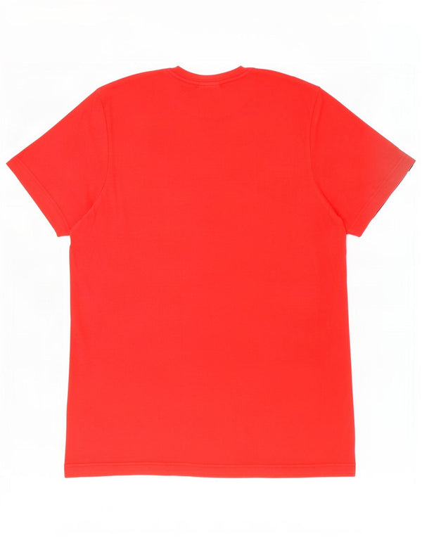 Adidas Herren Grafik T-Shirt Top Small Rot Baumwolle