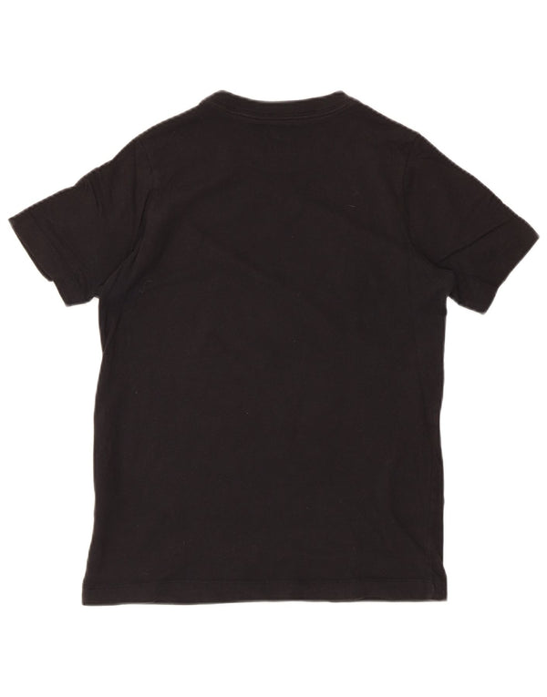 Nike Jungen-T-Shirt mit regulärer Grafik, 12–13 Jahre, Größe L, Schwarz, Baumwolle, Sport