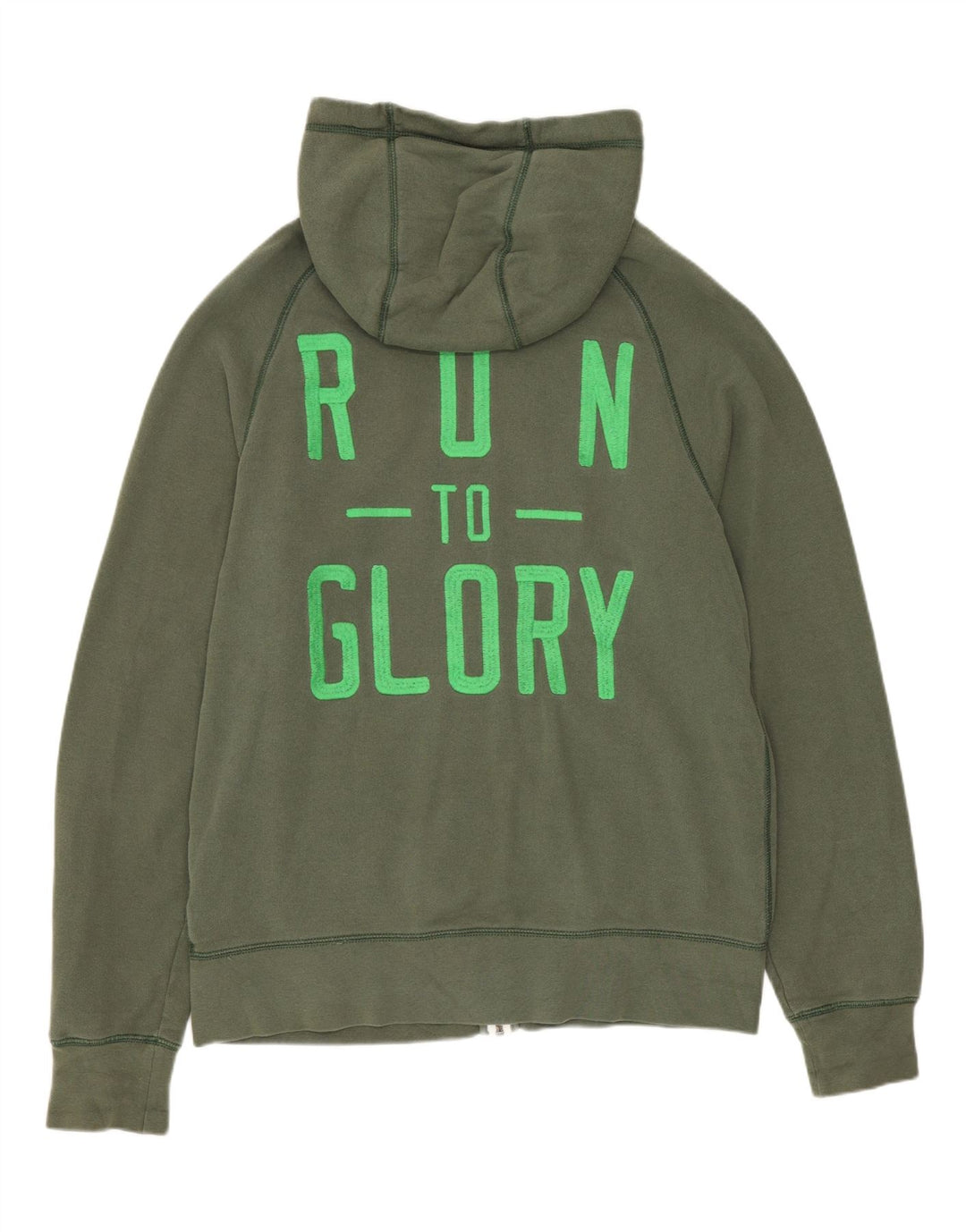 Nike Herren-Kapuzenpullover mit Reißverschluss, mittlere Khaki-Baumwolle