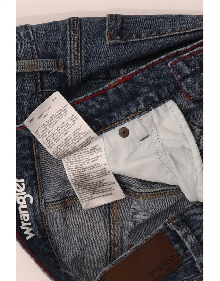 Wrangler Herren Slim Jeans W36 L32 Blaue Baumwolle