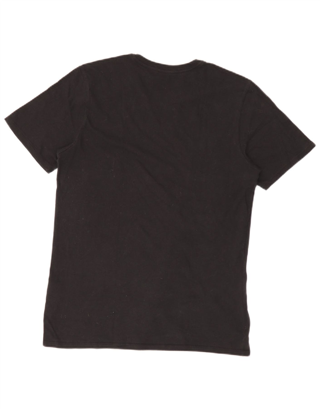 Nike Herren Athletic Cut T-Shirt-Oberteil aus mittelschwarzer Baumwolle