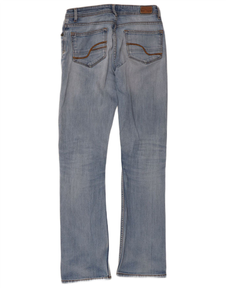 Fat Face Damen Distressed Bootcut Jeans UK 8 Small W28 L30 Blau