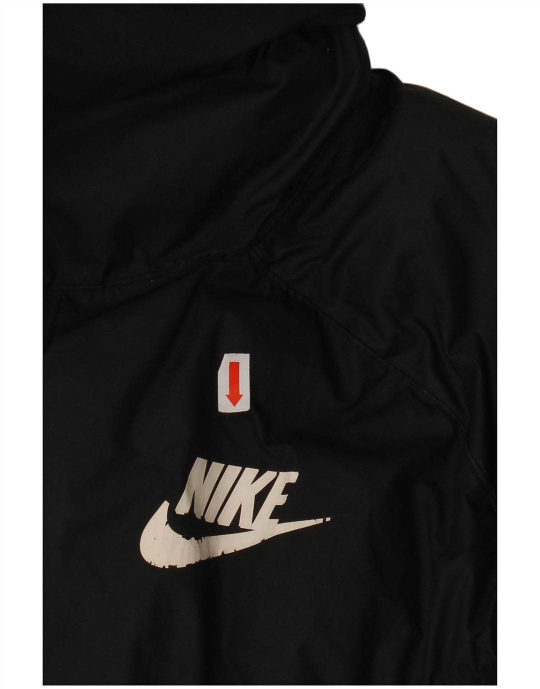 Nike Damen Crop Übergroße gepolsterte Jacke UK 10 Small Schwarz Polyester