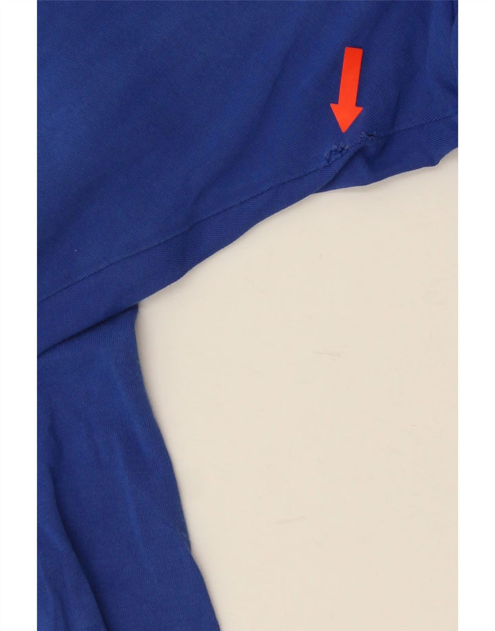 Adidas Damen Graphic Leggings UK 14 Mittelblaue Baumwolle