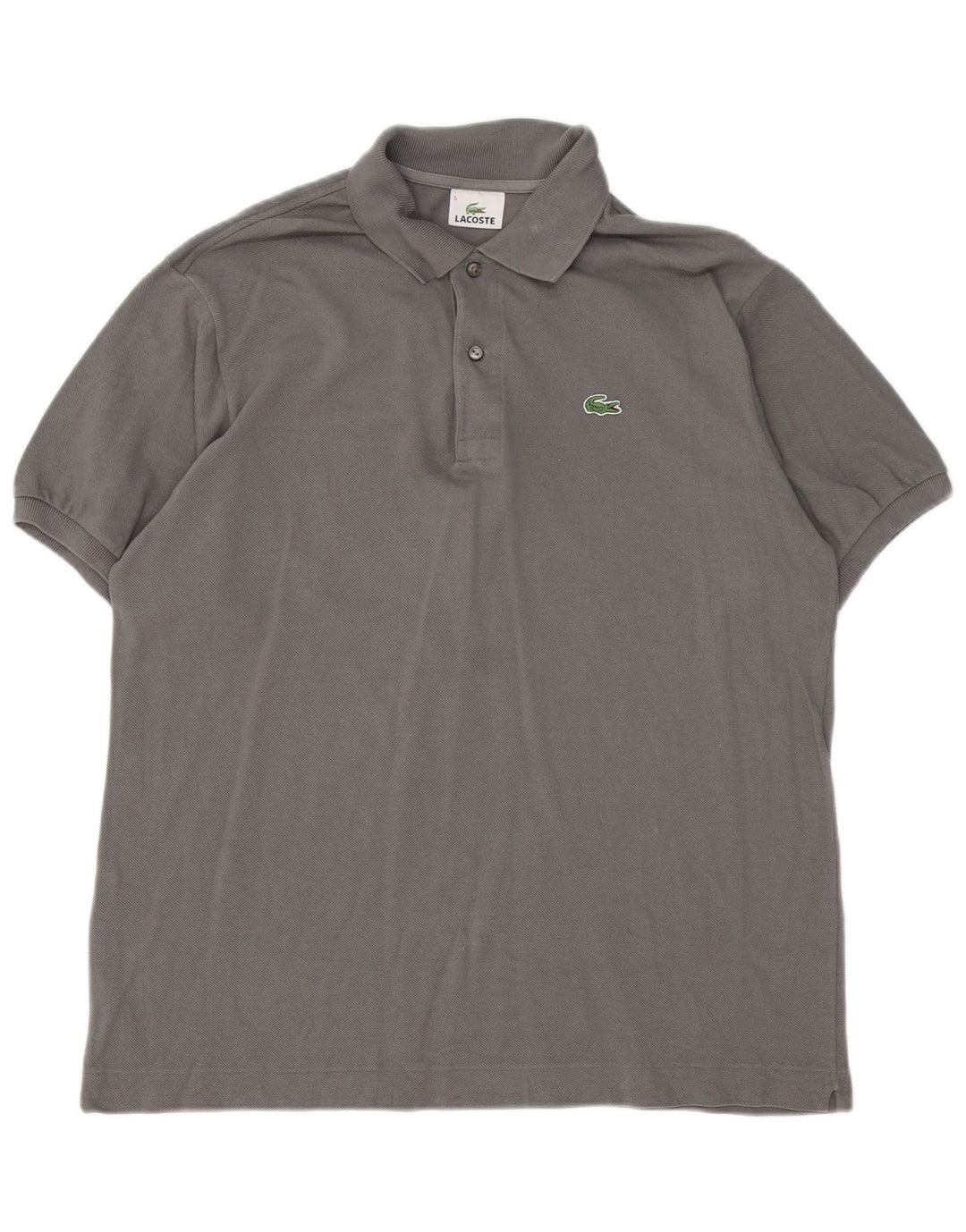 Lacoste Herren-Poloshirt, Größe 5, große graue Baumwolle