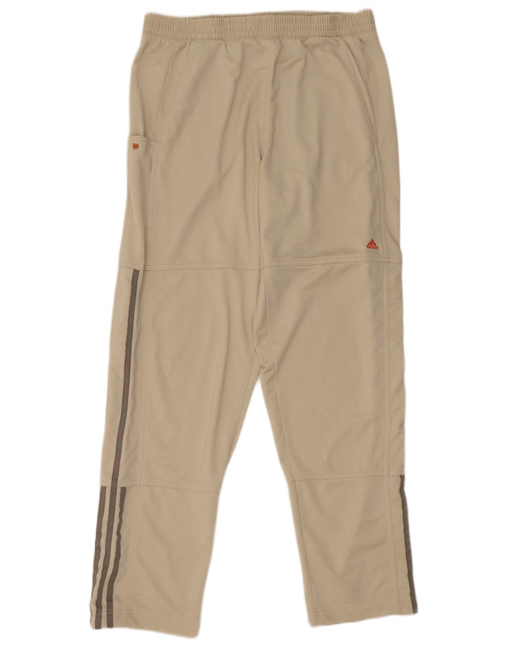 Adidas Herren-Trainingshose aus mittelbeigem Polyester