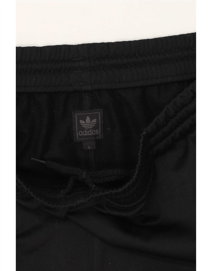 Adidas Herren-Trainingshose, groß, aus schwarzem Polyester