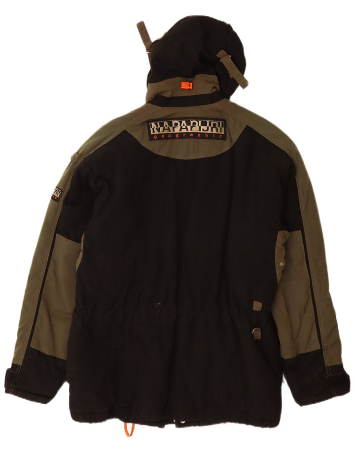 NAPAPIJRI Herren-Windjacke mit Kapuze, UK 38, mittelschwarz, Polyamid