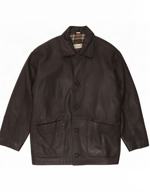 CLASSIC Herren Lederjacke UK 41/43 Large Schwarz