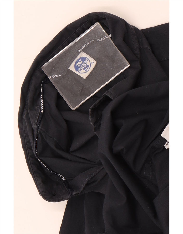 North Sails Herrenhemd aus mittelschwarzer Baumwolle