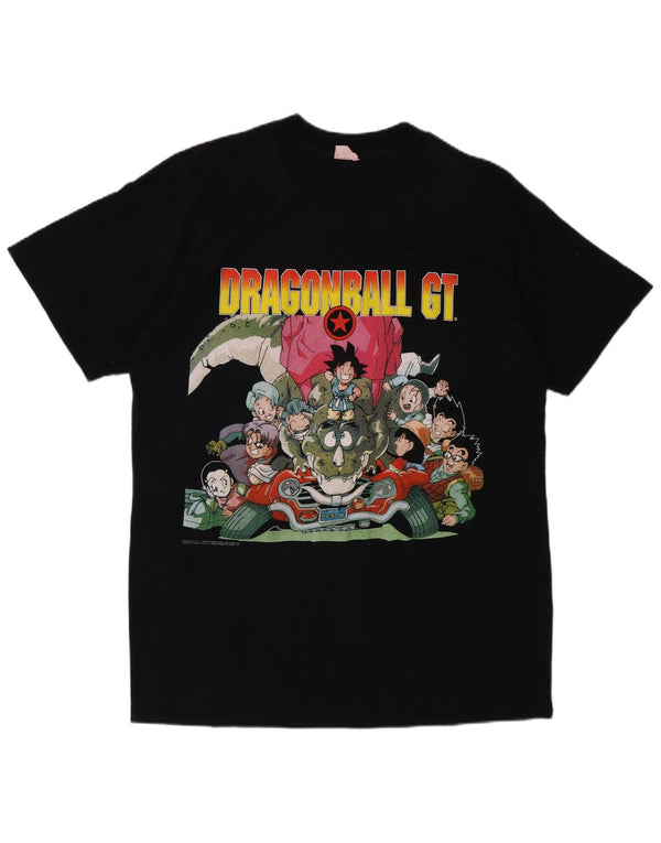Vintage Herren Dragon Ball GT 1997 Grafik T-Shirt Top Medium Schwarz
