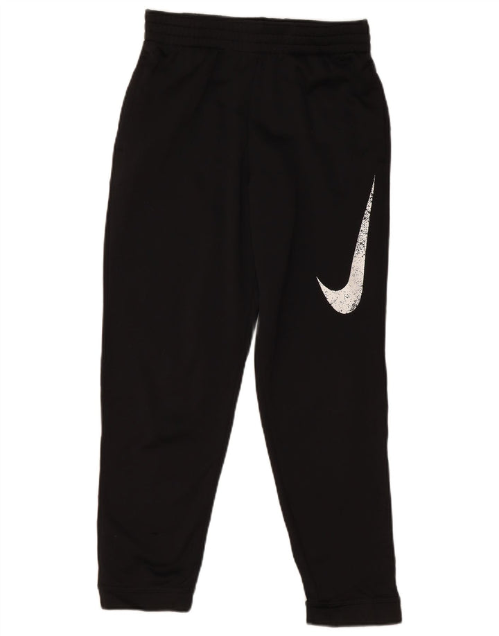 Nike Jungen-Trainingshose mit Grafik, Jogginghose, 10–11 Jahre, mittelgroß, Schwarz