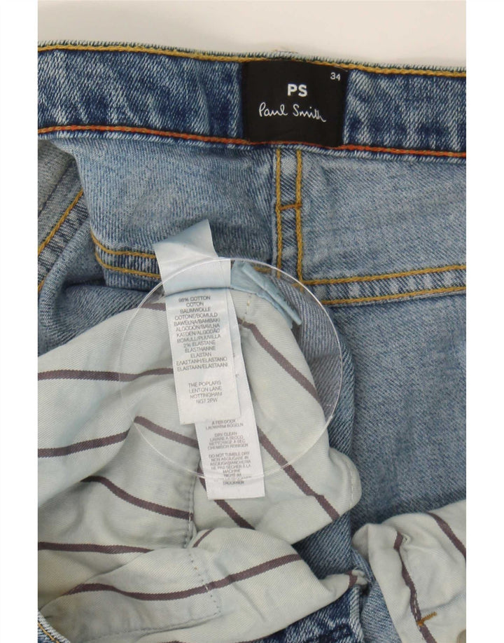 Paul Smith Damen Skinny Jeans W34 L28 Blaue Baumwolle