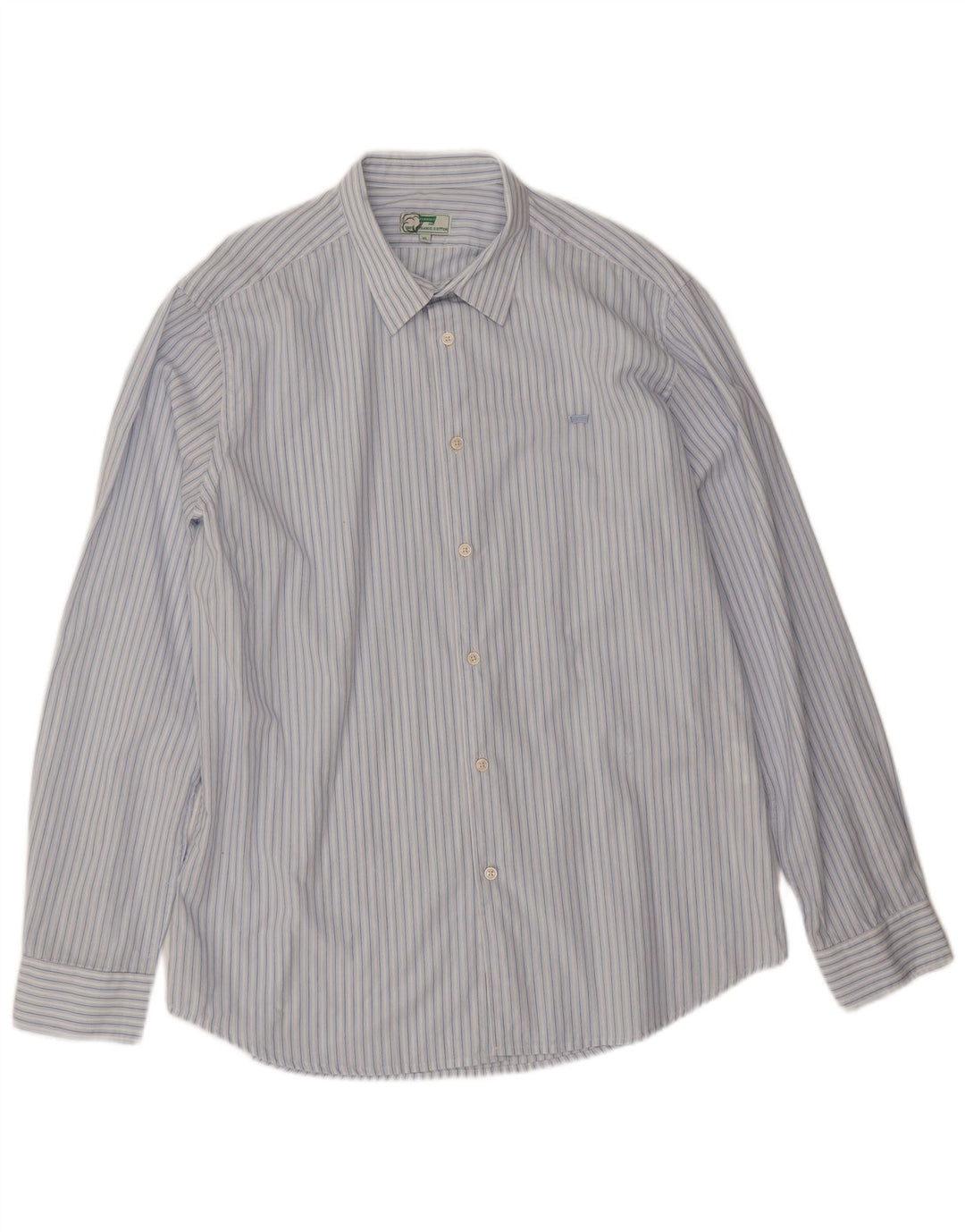 Carrera Herrenhemd XL Blau gestreift aus Baumwolle