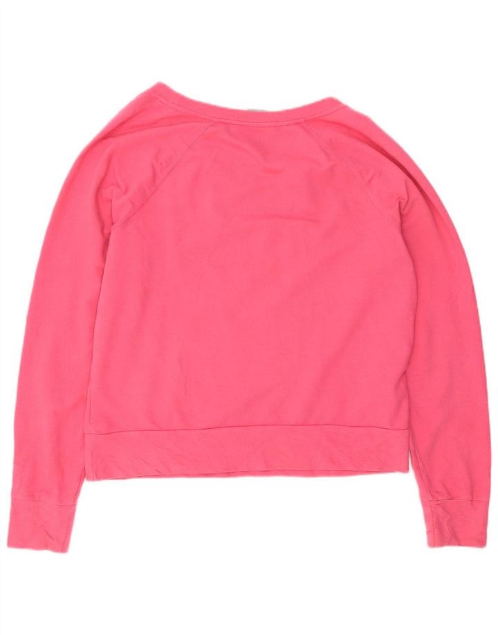 CHAMPION Damen-Sweatshirt-Pullover UK 16 Large Rosa Baumwolle