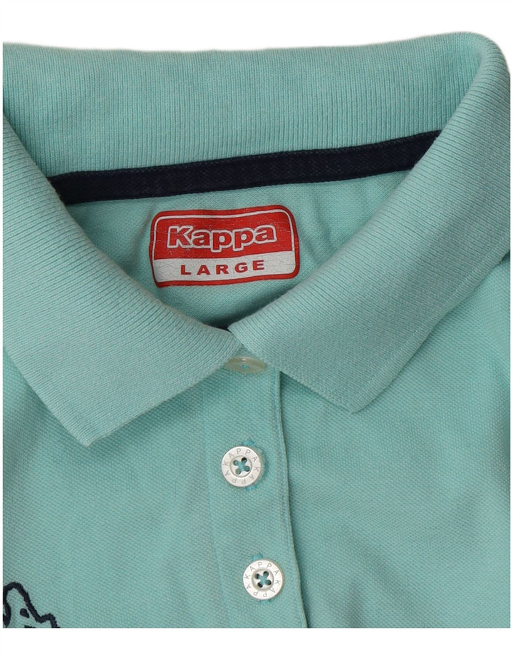 Kappa Damen Poloshirt UK 14 Large Türkis